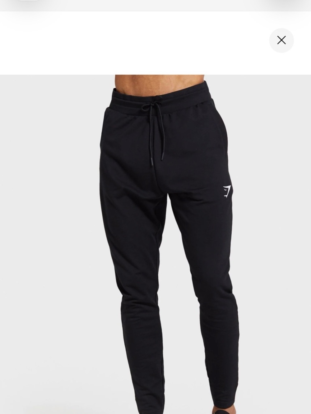 Gymshark Men's Black Tapered Joggers